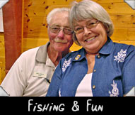 Fishing & FUN - Helen Wickesberg & WMH Prez Mike O'Brien