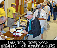 Lake Tomahawk Lions serve breakfast for hungry anglers