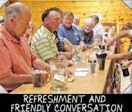 Refreshment and Friendly Conversation