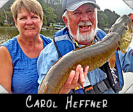 Carol Heffner landed this 36 1/4&rdquo; musky guided by Jim Heffner