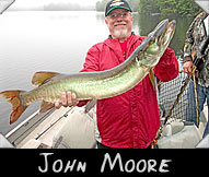 John Moore landed this 39&rdquo; musky guided by Herman Holzapfel