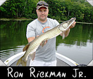 Ron Rickman Jr. landed this 35 1/2&rdquo; musky guided by Ron Rickman