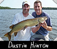Past Hunter Dustin Hinton landed this 37&rdquo; musky guided by Mark Winkelm