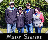 Musky Seekers -  John Maurin, Taylor Miller, Victor Olchowka, Greeter Sarah Palermo