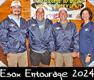 Esox Entourage 2024 - Chase Young, Steve Gern, Mike Bourns, Greeter Heather Edward

