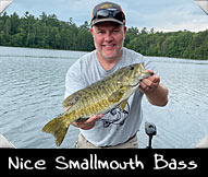 Top Smallmouth Bass caught by Past Hunter Ron Rickman Jr