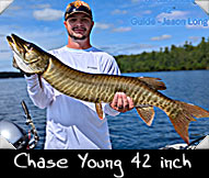 Past Hunter Chase Young landed this fine 42-inch specimen while being guided by Jason Long